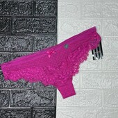 Арт.001 Трусики hunkemoller жіночі сітка+мережка євро розмір хл.