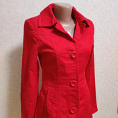 Червоне пальто на весну 98% котон