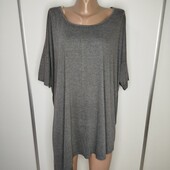 Сіра футболка з асиметричним низом Limited р 20 Пог -76