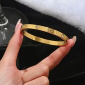 Жорсткий браслет stainless steel нержавіюча сталь 24