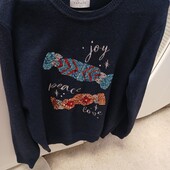 Теплий светр з новорічними паєтками,фірми Papaya, р.56-58