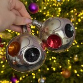 Ялинкова кулька. Вінтажна прикраса. Скло