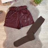 Набір шорти еко-шкіра і колготи
