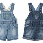 Наборі з 2 джинсових комбінезонів Lupilu зріст 74 см. (6-9 місяців)