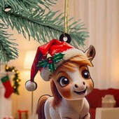 Шикарнешая новогодняя деревяная игрушка, символ 2026года