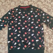 Новорічний фірмовий світшот (146/152). Стан нової речі