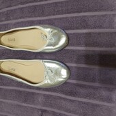 Повністю шкіряні балетки, 38 р.