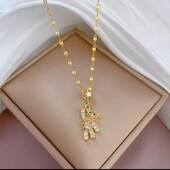 Ланцюжок із нержавіючої сталі з підвіскою у вигляді ведмедя