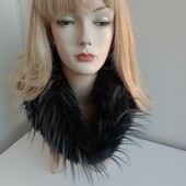 Шикарный стильный объемный интересный шарф-снуд 40Х2Х18см.