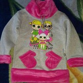 Толстовка на девочку с изображением лол