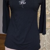 Розпродаж! Трикотажна чорна блузка