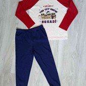 Primark + George брендовый хлопковый пижамный комплект на рост 110/116 см