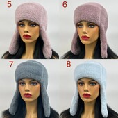 Шапка-ушанка альпака разные цвета новинки сезона