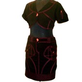 Стильный, молодежный юбочный костюм! р. 44-46