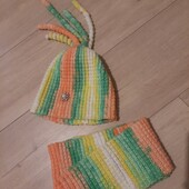 Комплект шапочка і снуд ручної роботи