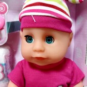 ❤️‍Класнючий♥️Пупс функціональний , 6 функцій, аксесуари, пахне, музичний, у коробці