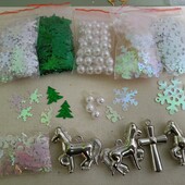 Набір сніжинок і наместин, паєток 700шт