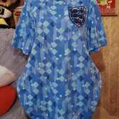 ❤️Брендовая натуральная нежно голубая трикотаж футболка новая❤️Америка.Пог.118-144.Бавонна100%