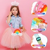 Последняя! Радужная сумка-облако ,Augot рop It рush вag популярные игрушки-антистресс