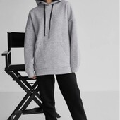 Круте худі, оверсайз від Zara, розмір S. Фото 1 приклад. 86% бавовна.