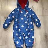 Відмінний стан.Комбінезон на флісі,6-9місяців.