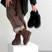 М'які уггі челсі натуральна замша Код 25992