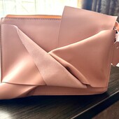 Шкіряна рожева сумка