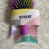 Маленька яскрава щітка для волосся із дзеркалом