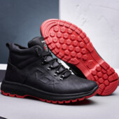 Натуральні шкіряні теплі зимові ботінки берці черевики кеди кросівки туфлі для чоловіків Натуральные