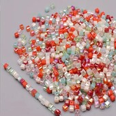 Намистини кубики кольорові ассорті 28 шт