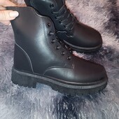 Зимові шкіряні ботінки