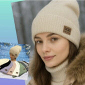 Шапочка Угг на флісі. Сіра і бузкова залишились