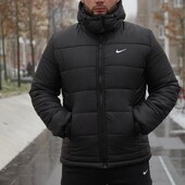 Куртка зимова чоловіча "Frost" Nike чорна на пуху