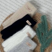 Модные рукавицы из ангоры!!!!! В лоте белый, бежевый