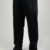 Фліс теплі чоловічі спортивні штани чорні прямі Найк, Пума,трьохнитка р.50--58