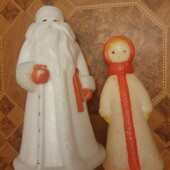 Вінтажні Дід мороз Снігурка, ссср