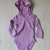 Боді з довгим рукавом hanes 12/18міс
