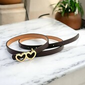 жiночий пасок "гвоздик" 1,5см (еко-шкіра)