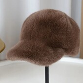 Шапка кепка зі штучним хутра!
