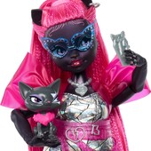 Лялька монстр хай Кетті Нуар з улюбленцем Monster high Catty Noir doll with pet cat, оригінал