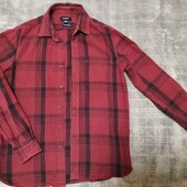 Молодіжна катонова рубашка в клітинку(Pull&Bear), р. М