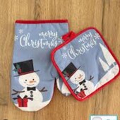 Новогодний набор" прихватка+ рукавичка