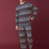 Арт.1076 піжама чоловіча/комплект для дому новорічна тематика livergy євро розмір М 48/50.