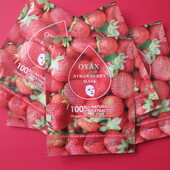 Лот 5 шт! Маски зволожуючі для обличчя "Полуниця"