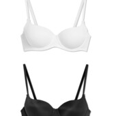 Арт.1344 комплект бюстгальтерів жіночих гладких без пуш ап c&a євро 75А.