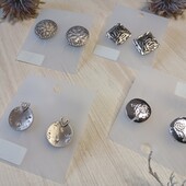 Сережки цвяшки сріблясті. 1 на вибір