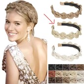 Плетена пов'язка на голову, обруч Коса 18-613 Блонд