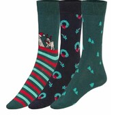 3 пари. Чоловічі новорічні шкарпетки Livergy. 39-42р