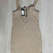 New look стильный сарафан клетка на девочку подростка рост 152/ 158 см