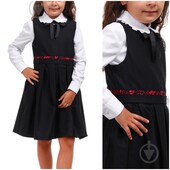 Сарафан 100% бавовна до блузи, гольфа, тонкої кофтинки (6-7 років)